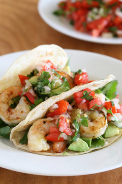 Shrimp Tacos with Tomato Salsa