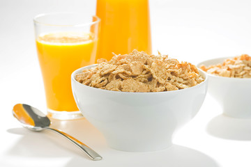 bowl of cereal with raisins