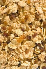 bowl of cereal with raisins