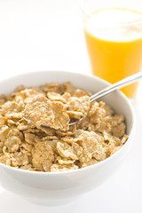 bowl of cereal with raisins