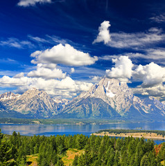 The landscape of Grand Teton National Park