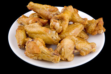 Grilled chicken on a white plate