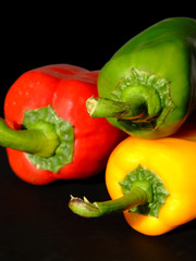 Three sweet peppers
