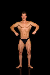 Obraz na płótnie Canvas Body Builder, contest pose