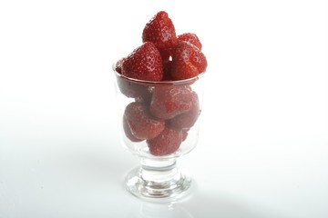 Cup of strawberries