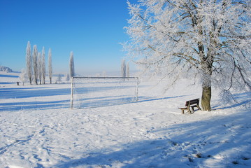 Soccer Field in Winter © Michael Wolf