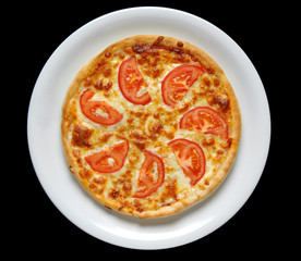 pizza on plate