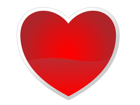 Vector heart for your Valentine's Day design.