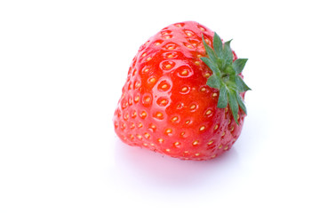 strawberry on white