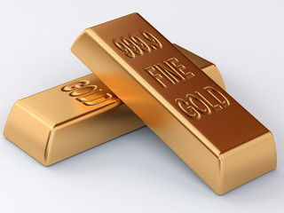 two golden ingots