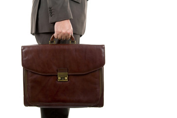 Businessman holding a briefcase