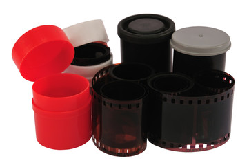 Old film rolls