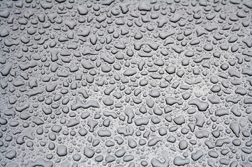 Water Droplets on a Steel Surface