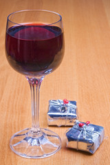 wine and little gift