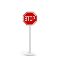 stop sign post