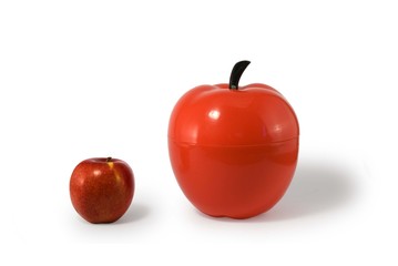 small and big apples