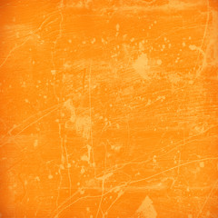 Stained orange plaster wall