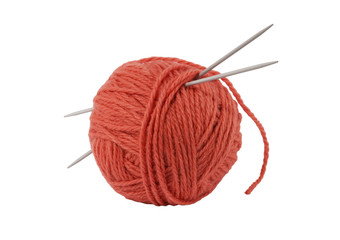 yarn and knitting needle