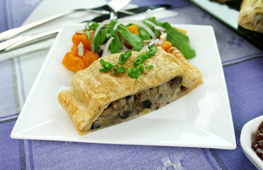 Mushroom And Leek Strudel
