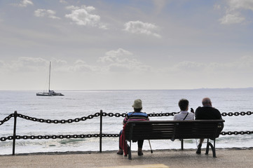 mirando al mar
