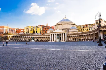 Selbstklebende Fototapete Neapel Piazza Plebiscito in Neapel