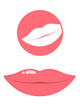 Mouth/lips pictogram