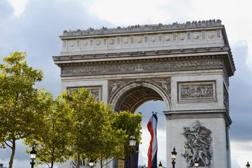 Poster Artistic monument Arc de Triomphe Paris France