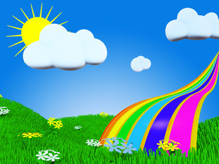 Summer rainbow