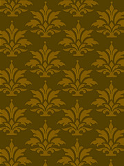 Background with ornaments on green