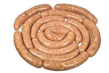 Raw home sausage