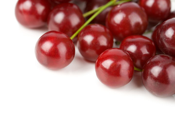 sweet cherries isolated