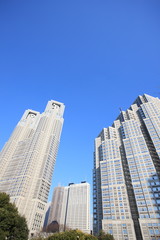 Fototapeta na wymiar high-rise buildings in TOKYO