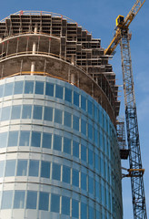 Construction of modern office buildings