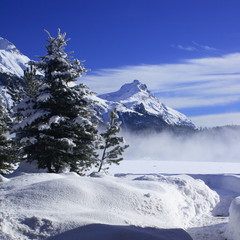 Winterlandschaft bei Celerina