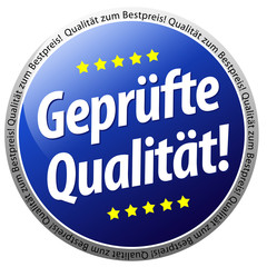 Button geprüfte Qualität