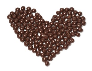 Chocolate candies heart