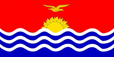 Fototapeta na wymiar Flag Of Kiribati