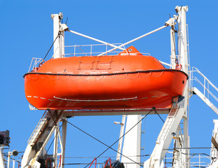 red lifeboat
