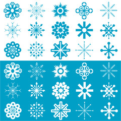 snowflakes vector