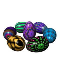 easter eggs composition