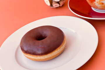 Donuts mit Kaffee