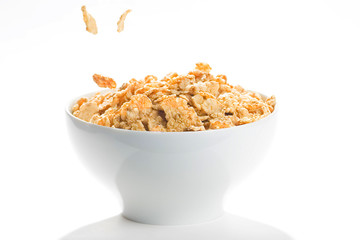 bowl of cereal with raisins