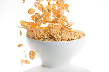 bowl of cereal with raisins