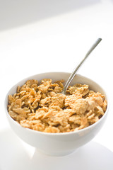bowl of cereal with raisins