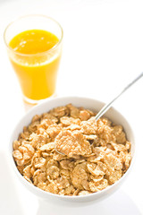 bowl of cereal with raisins