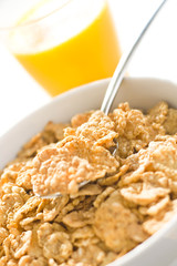 bowl of cereal with raisins