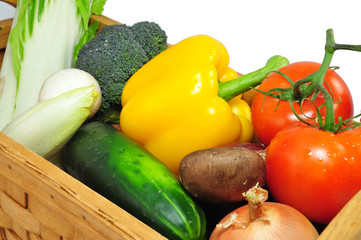 Vegtables In A basket