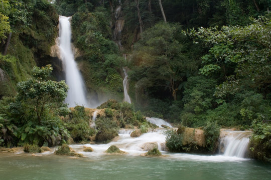 Waterfall at Luang Prabang, Laos