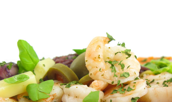 Shrimps seafood salad