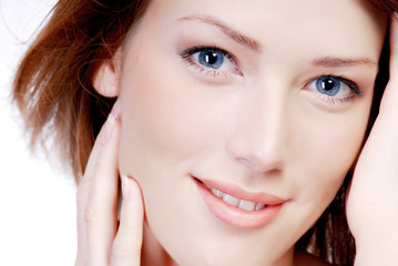 Obraz premium Beautiful face with the smile